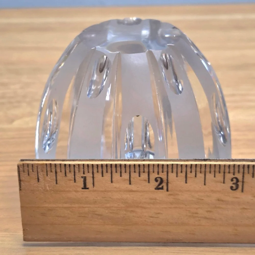 E&R Western Germany Golden‎ Crown Crystal Candy Dish Trinket Dish